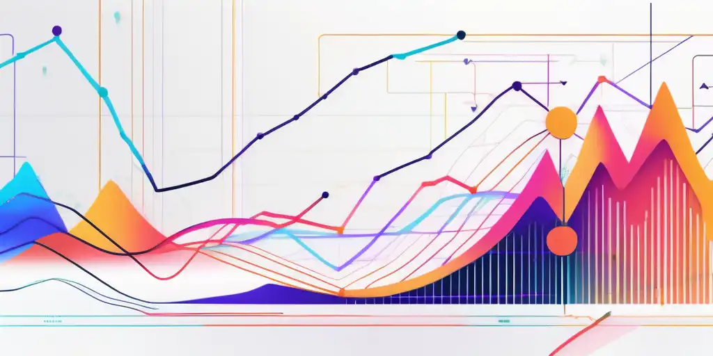 digitales interface mit verbundenen knoten und grafiken symbolisiert dynamische virale marketingstrategien und deren auswirkungen