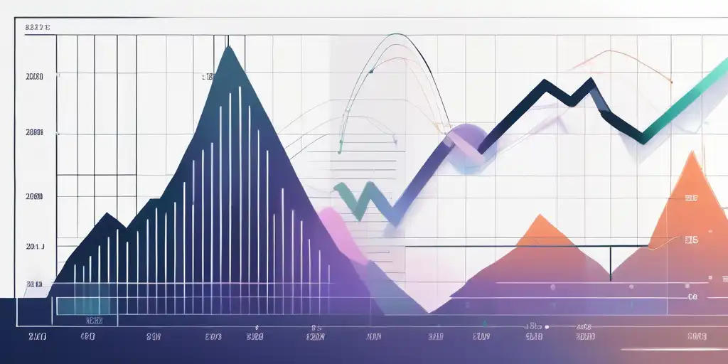 Abstract financial charts and graphs in a polished professional setting showcasing dynamic equity investments.