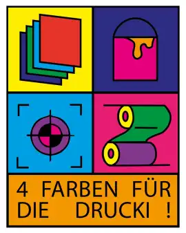 4 Farben für die Drucki