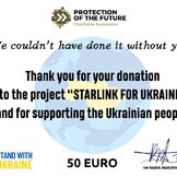 Starlink for Ukraine now