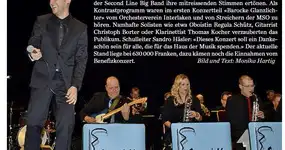 Zeitungsbericht Benefizkonzert