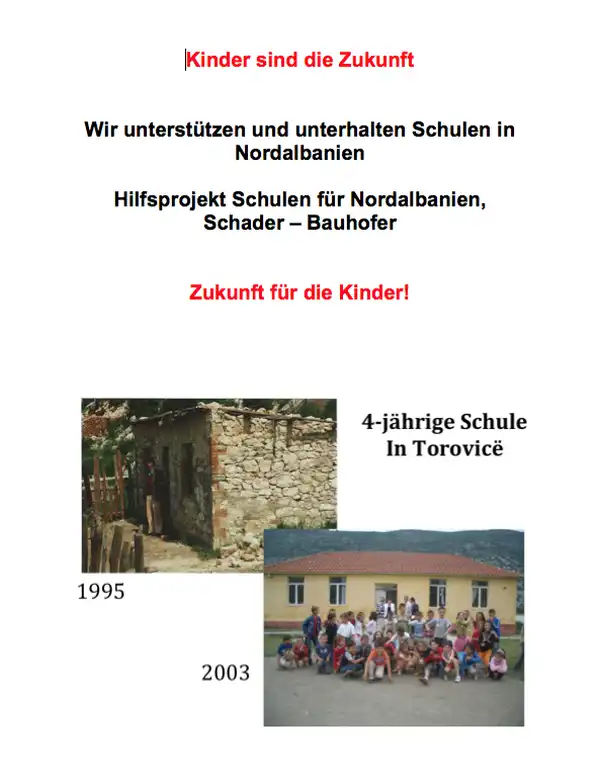 Schulsanierung Albanien