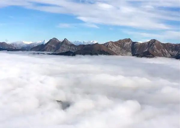 Gute Sicht, der Nebel lichtet sich