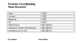 Liebe Crowdfunders