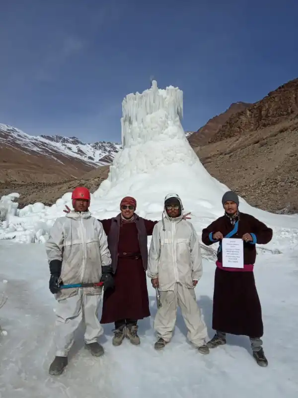 ZANSKAR ICE STUPAS last till 1st of July.