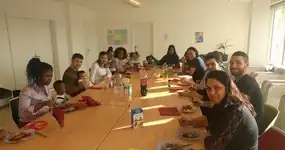 Premier repas à COS