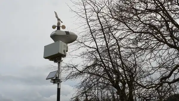 Meteostation im Testbetrieb