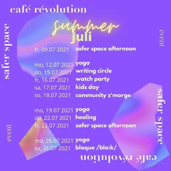 MIT CAFE REVOLUTION IN DEN SOMMER – SAVE THE DATE