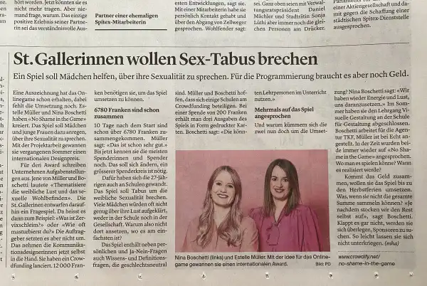 Wir sind im Tagblatt 🤩