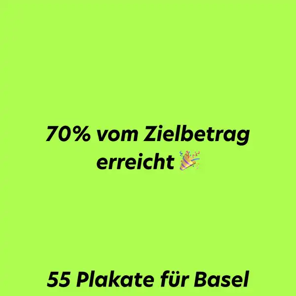 70% vom Zielbetrag erreicht! 🎉