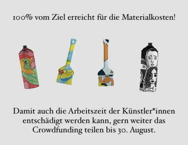 100% Materialkosten gedeckt!